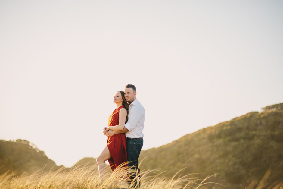 Bethells beach engagement photographer