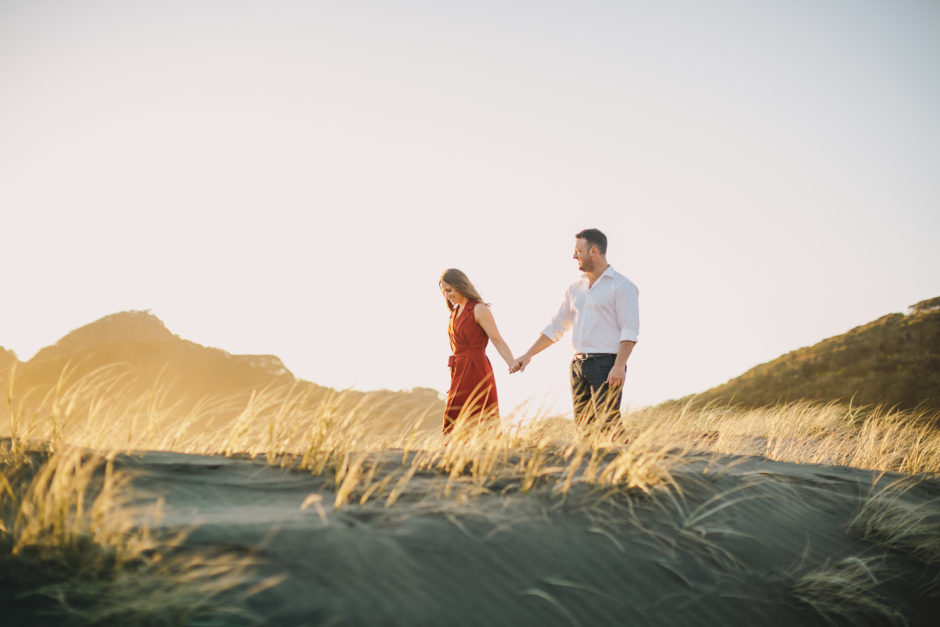 Bethells beach engagement photographer