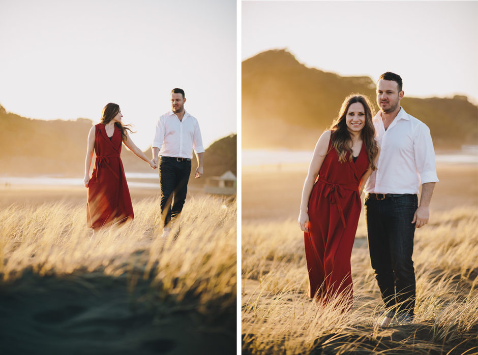 Bethells beach engagement photographer