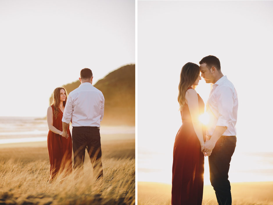 Bethells beach engagement photographer