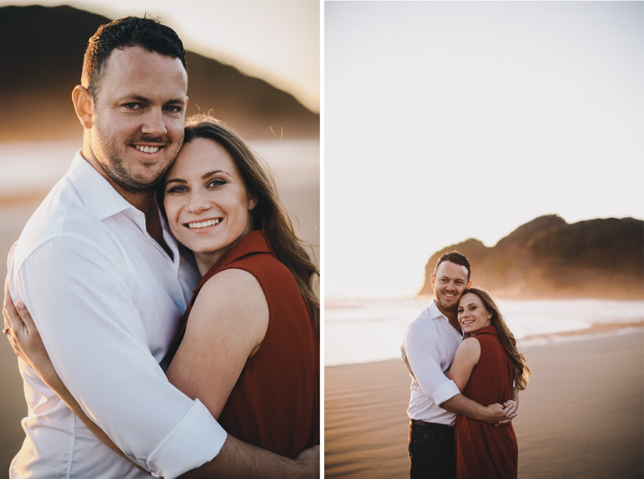 Bethells beach engagement photographer