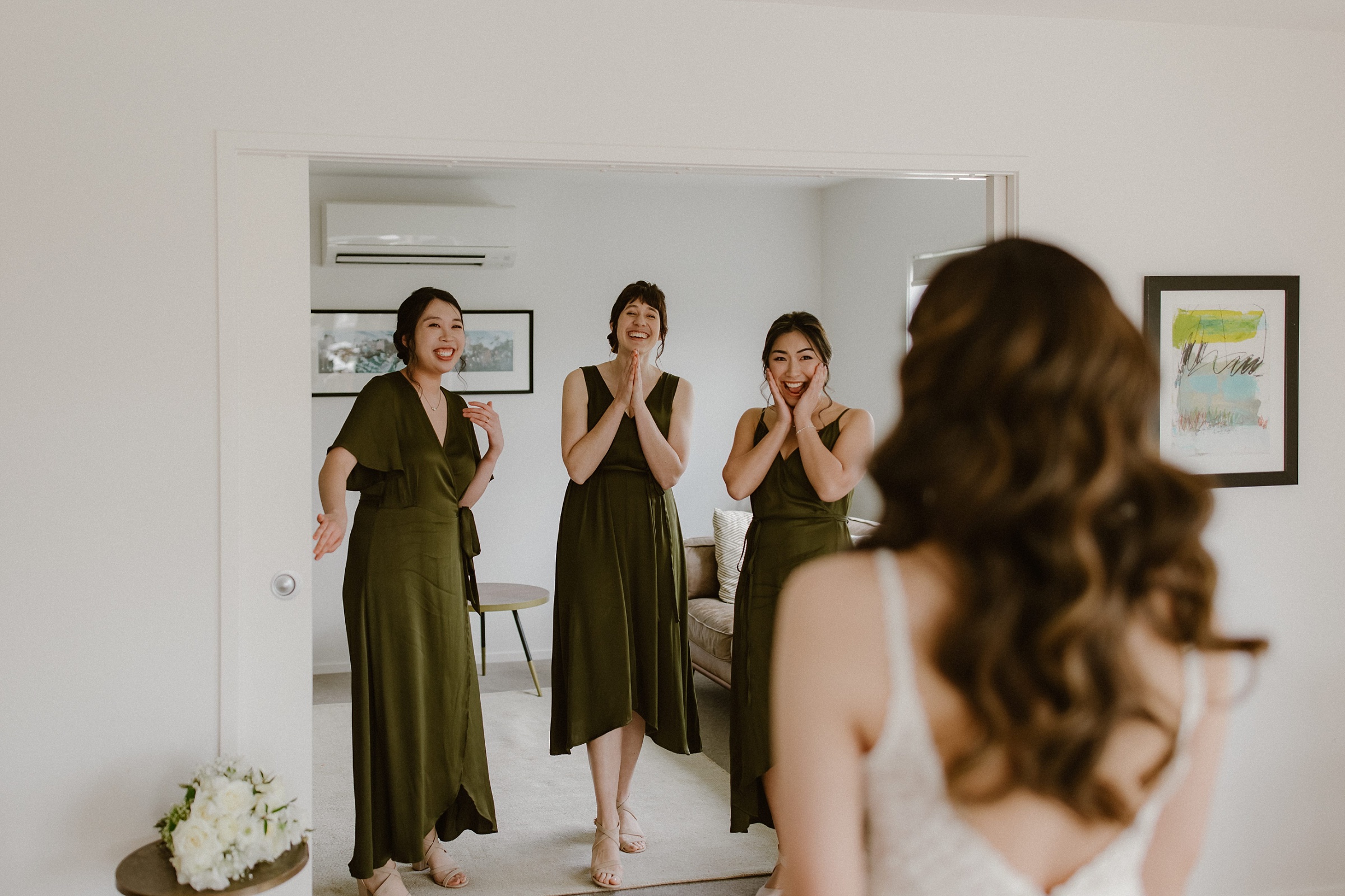 Bride and her maids