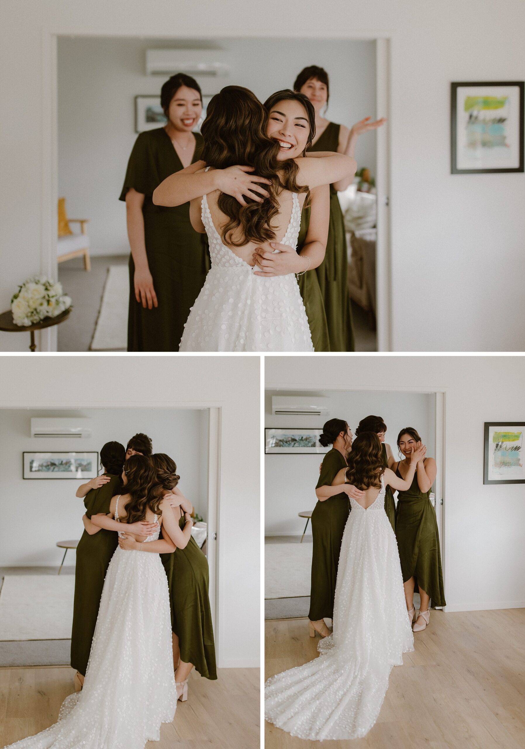 Bride and her maids