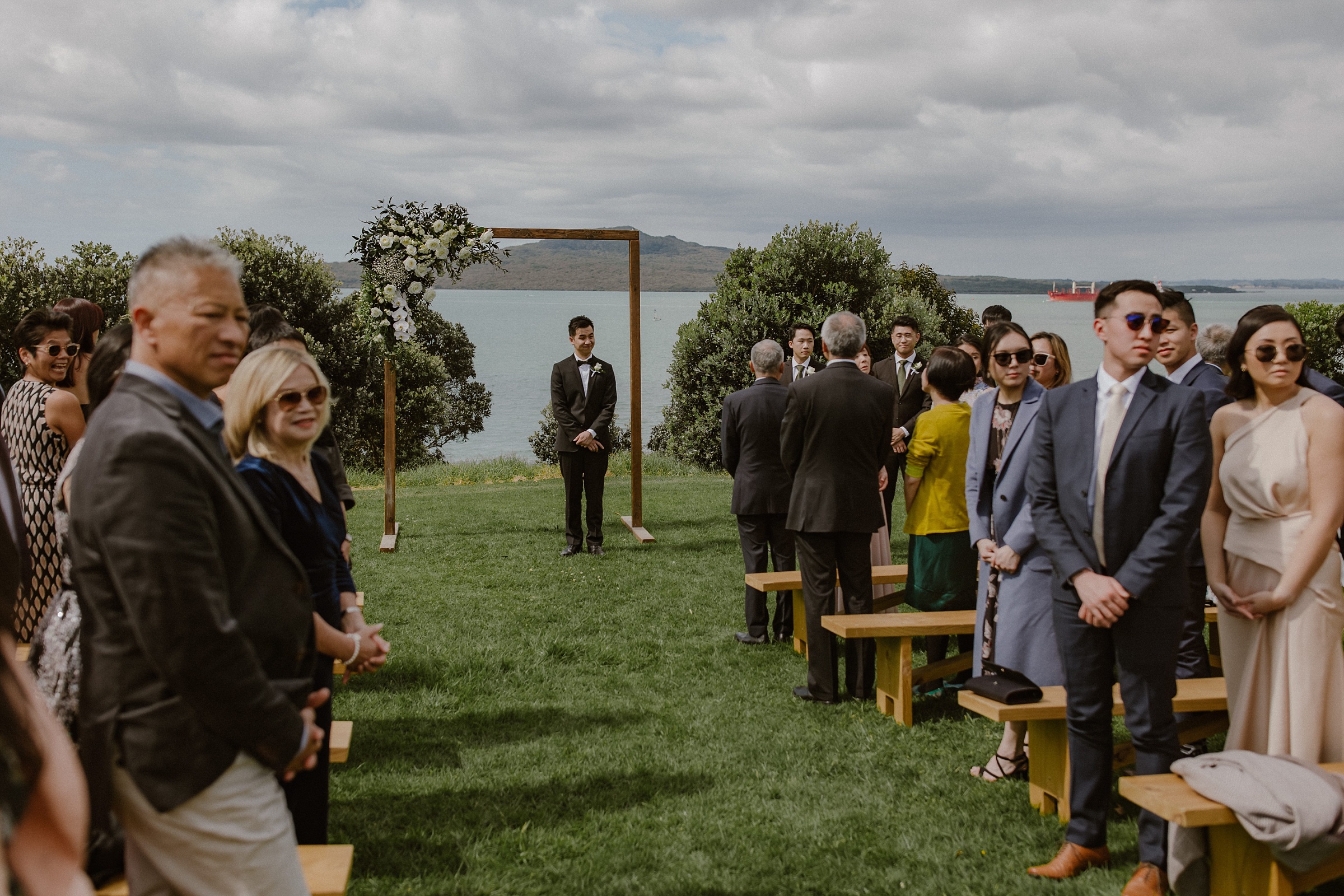 Groom waiting