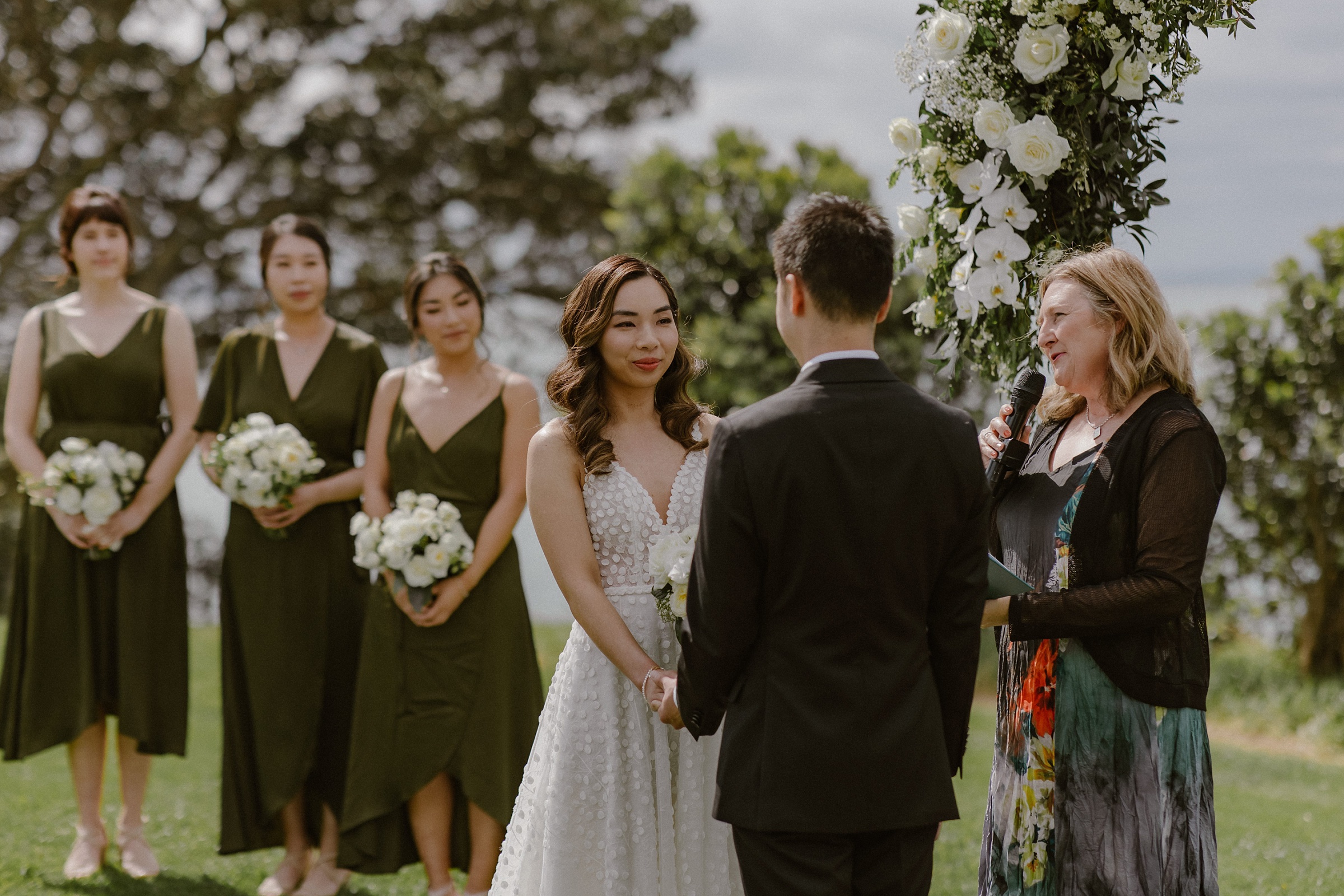 Ceremony at Officers Mess Takapuna Wedding