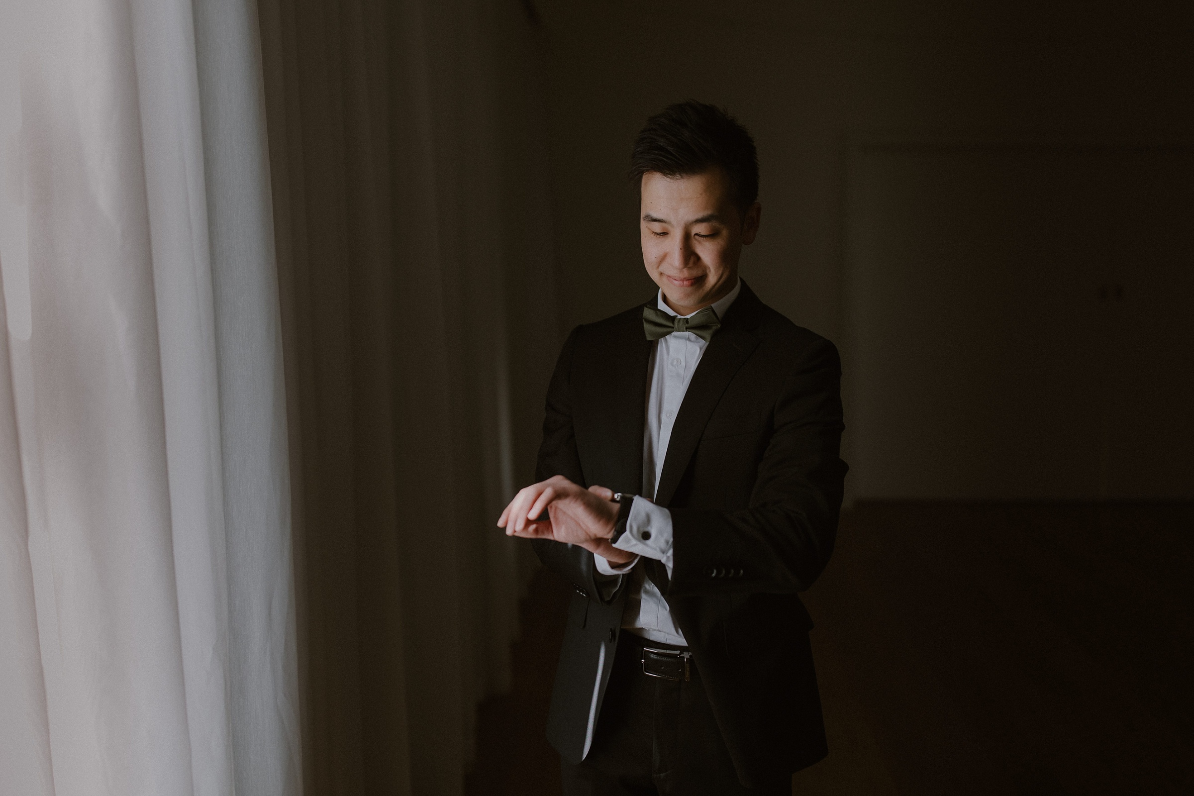 Groom Getting Ready Photo Auckland