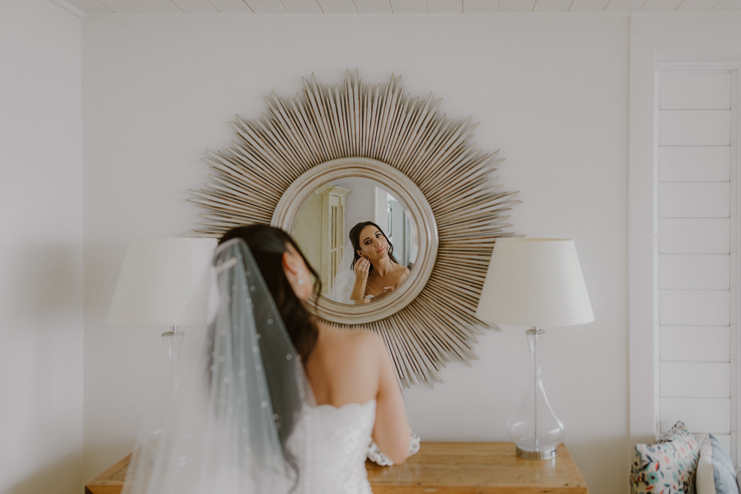 bride and the mirror