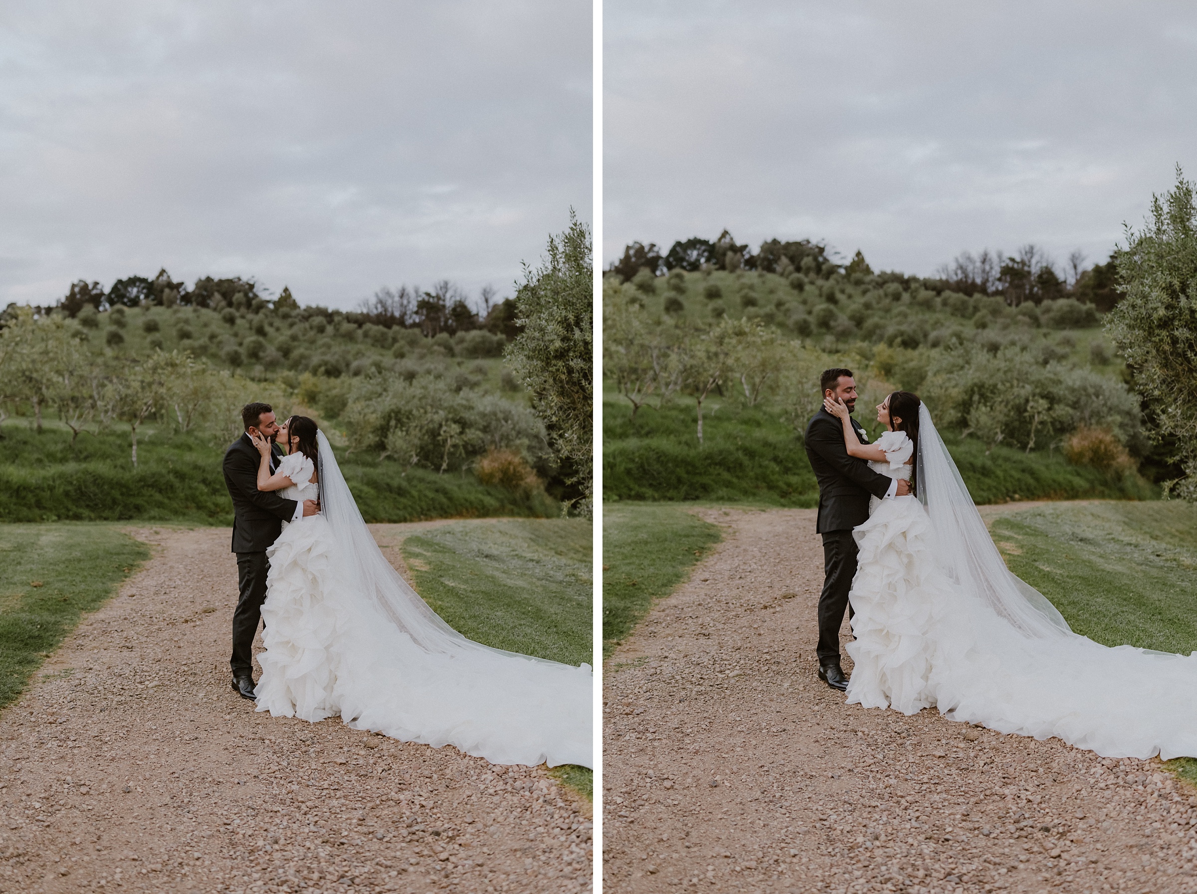 Bride and groom tantalus estate