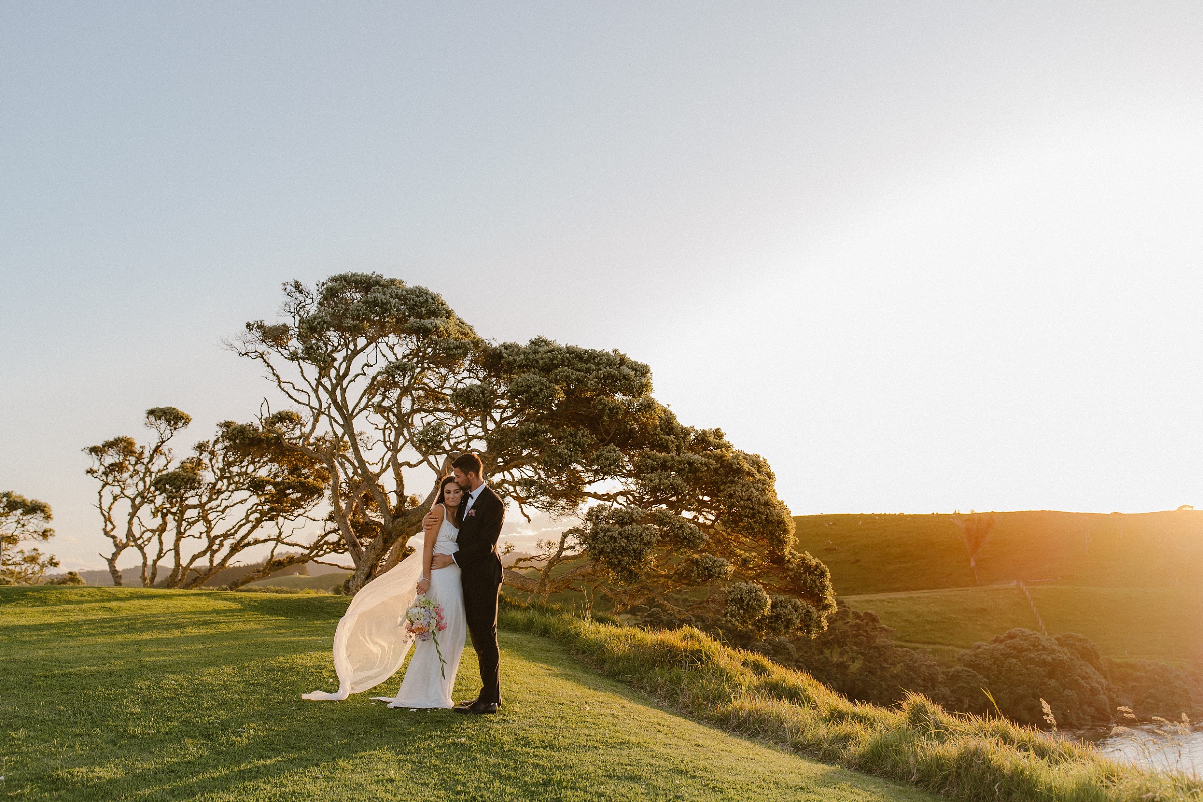 sunset northland wedding photographer