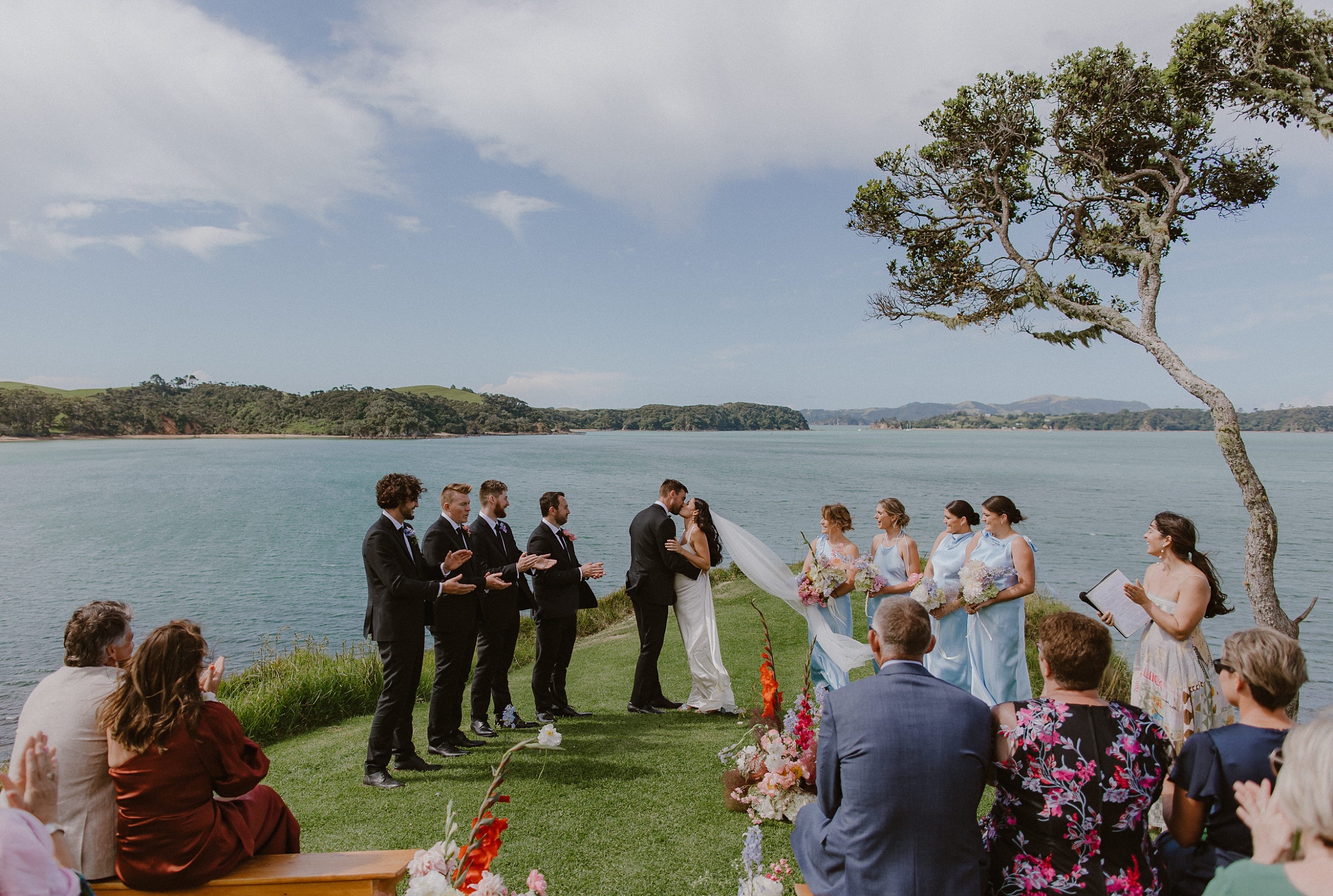 first kiss baylys farm wedding