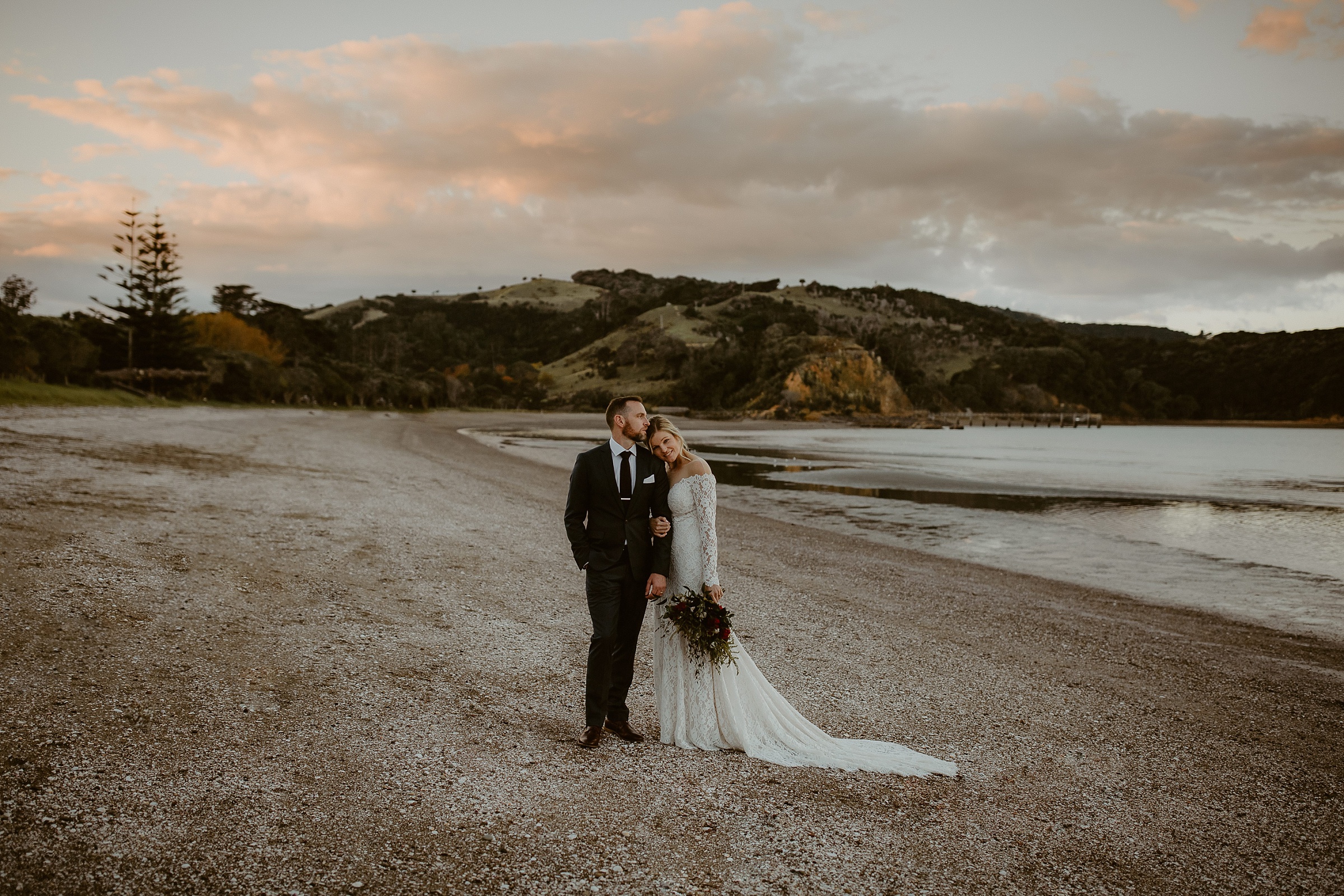 Waiheke beach elopement